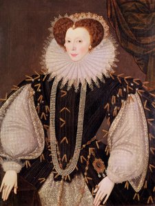 Retrato de Elizabeth Sydenham, Lady Drake, c.1585